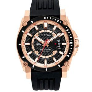 Bulova Champlain Rubber 44mm Rubber Strap Watch!